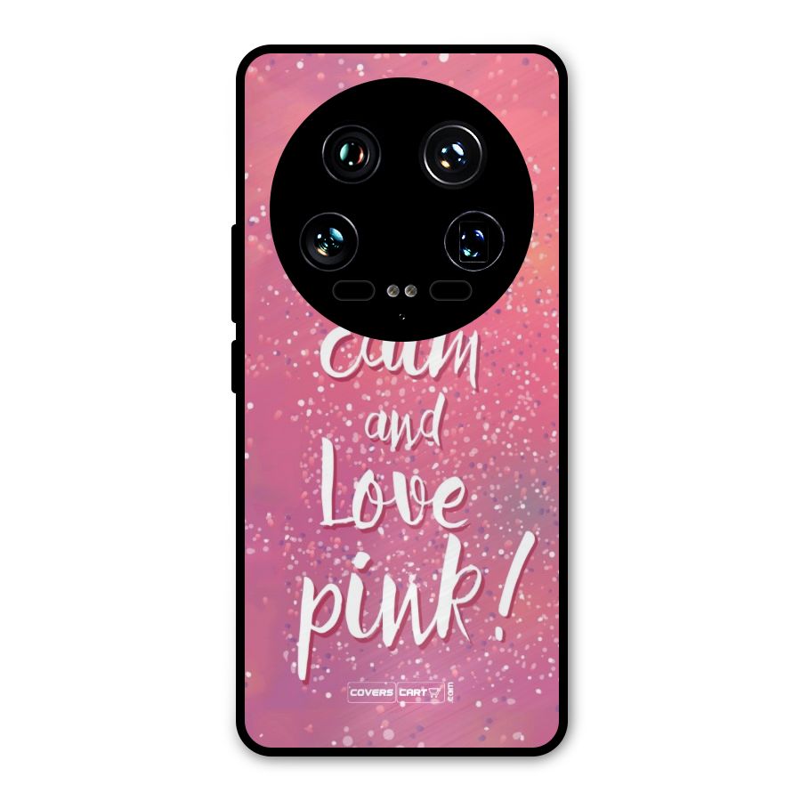 Love Pink Metal Back Case for Xiaomi 14 Ultra