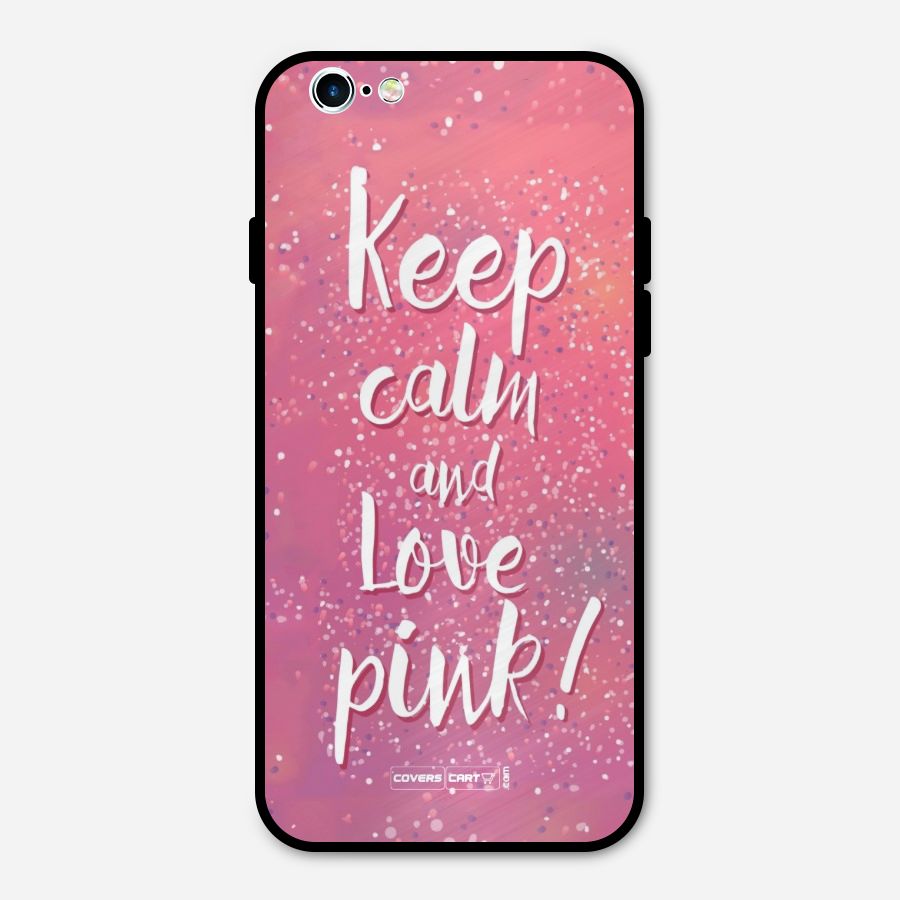 Love Pink Metal Back Case for iPhone 6 6s