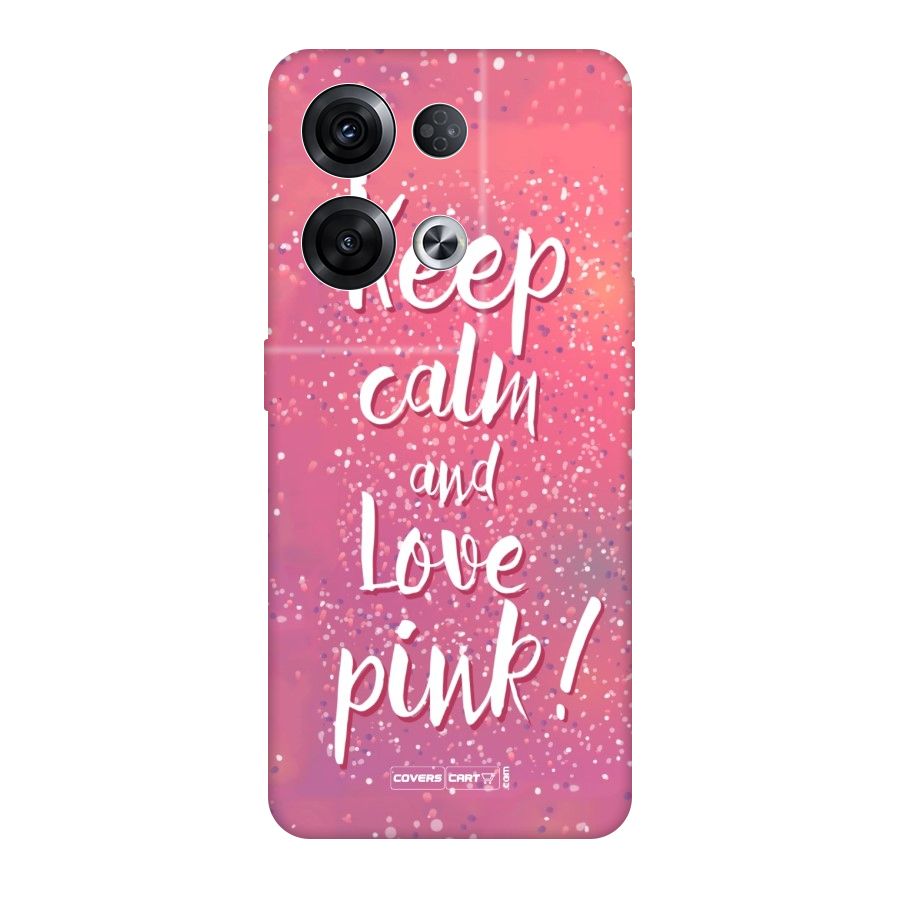 Love Pink Original Polycarbonate Back Case for Oppo Reno8 Pro 5G