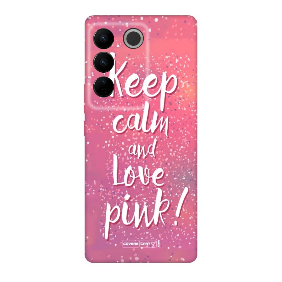 Love Pink Original Polycarbonate Back Case for Vivo V27