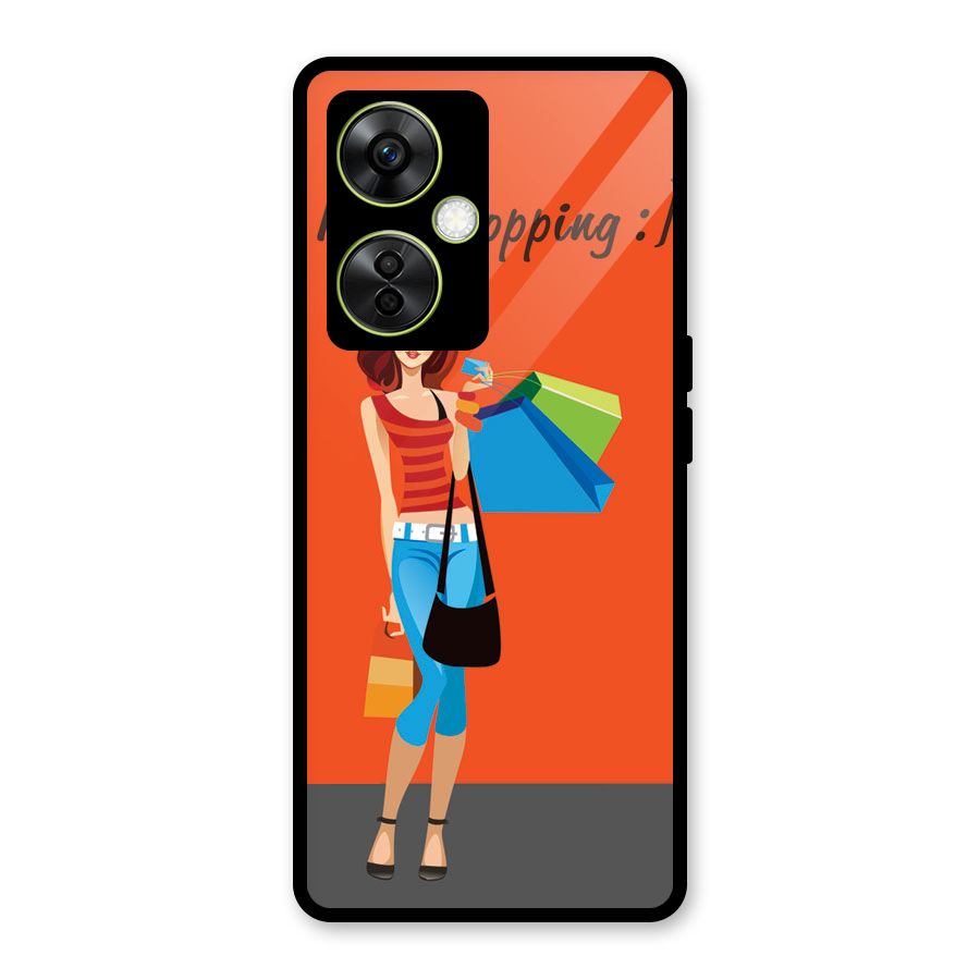 Love Shopping Classy Girl Glass Back Case for OnePlus Nord CE 3 Lite