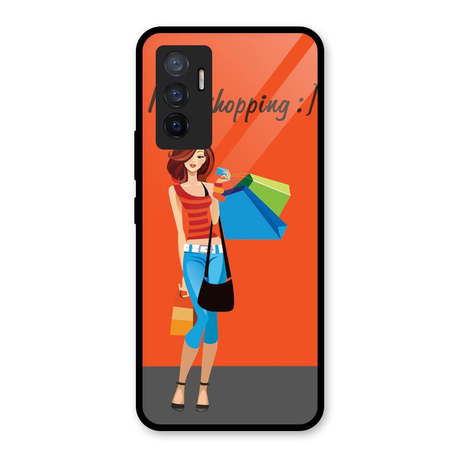 Love Shopping Classy Girl Glass Back Case for Vivo V23e