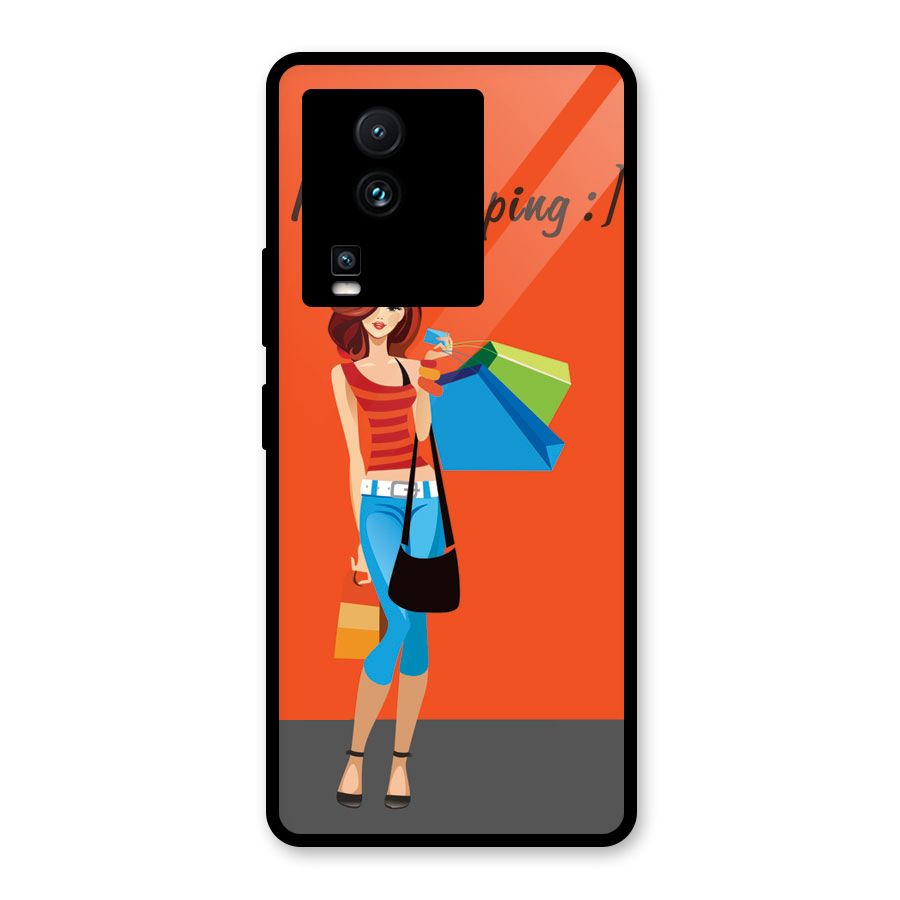 Love Shopping Classy Girl Glass Back Case for Vivo iQOO Neo 7 Pro