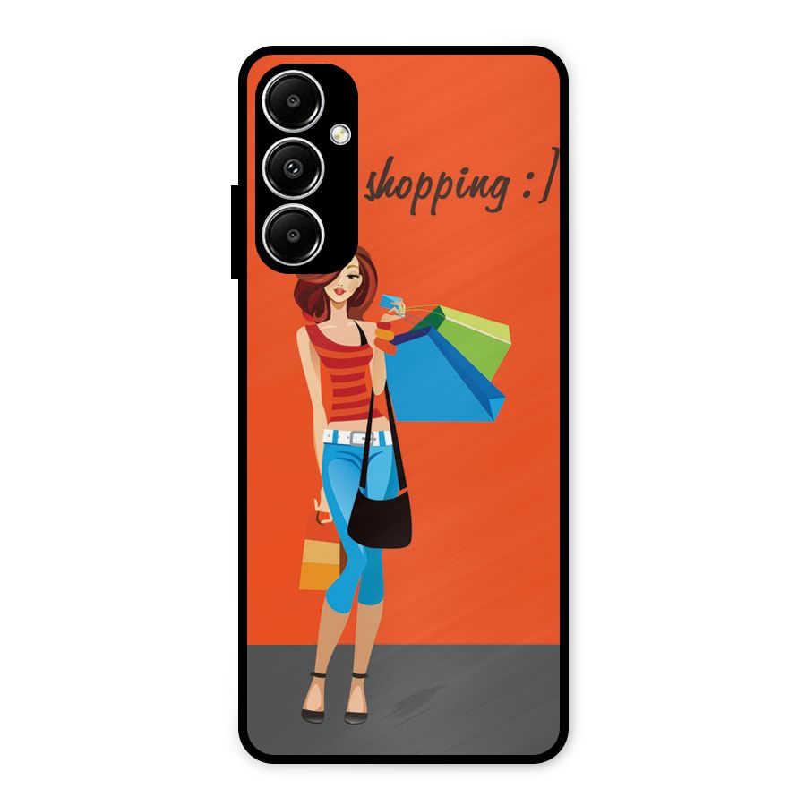 Love Shopping Classy Girl Metal Back Case for Galaxy A05s