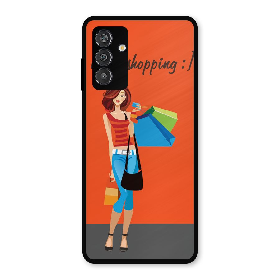 Love Shopping Classy Girl Metal Back Case for Galaxy F13