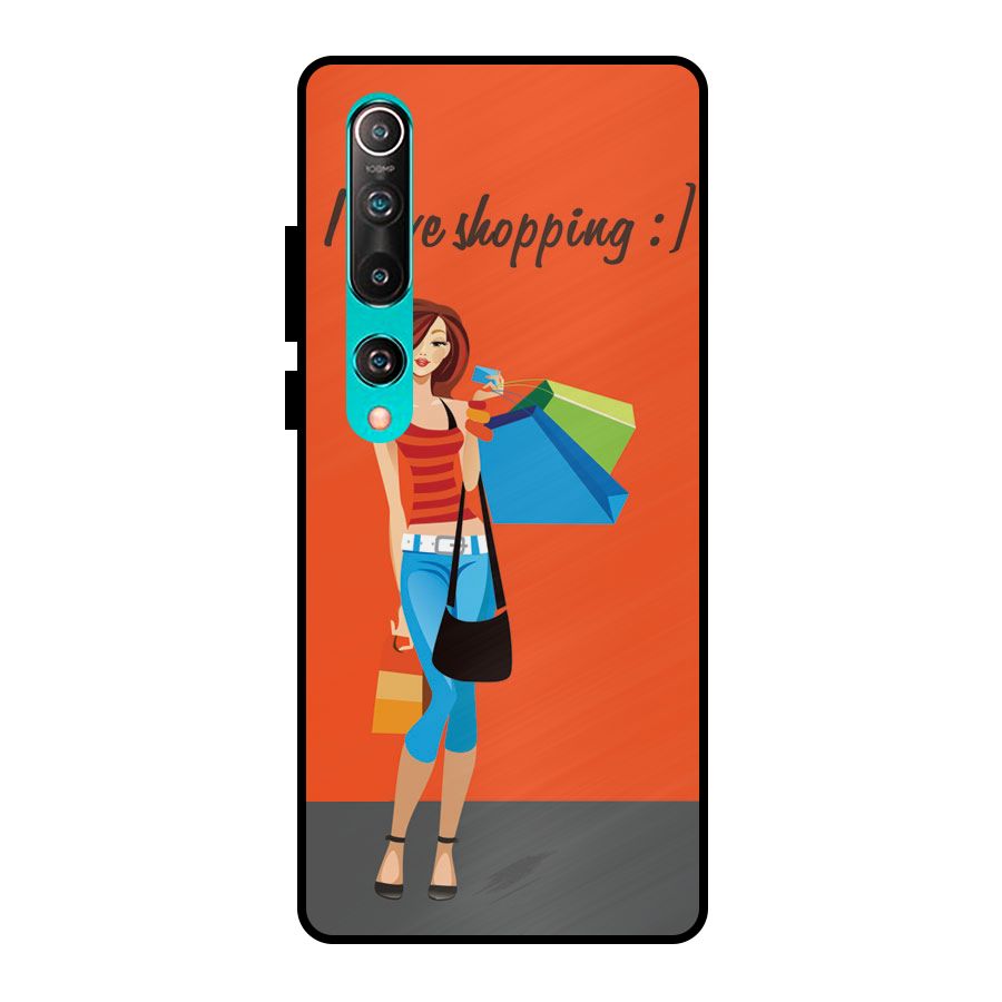 Love Shopping Classy Girl Metal Back Case for Mi 10