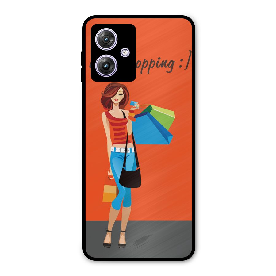 Love Shopping Classy Girl Metal Back Case for Moto G64