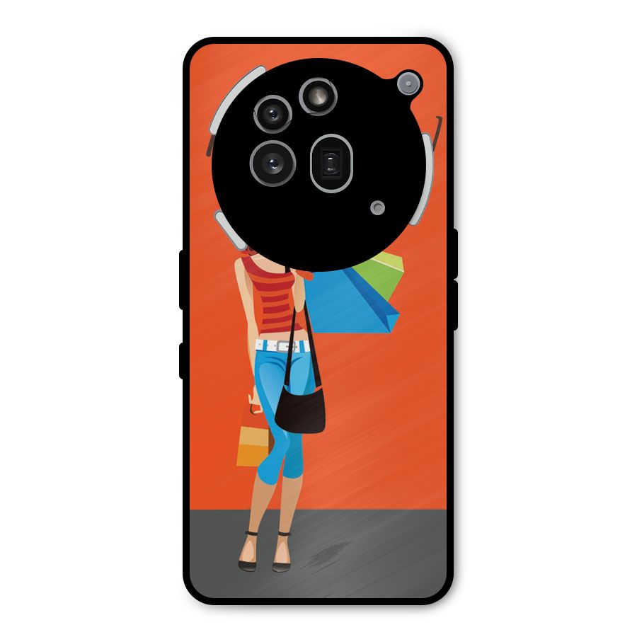 Love Shopping Classy Girl Metal Back Case for Nothing Phone 3a Pro