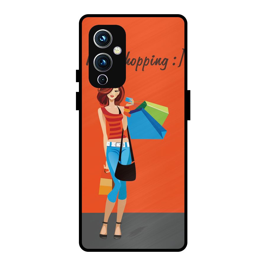 Love Shopping Classy Girl Metal Back Case for OnePlus 9