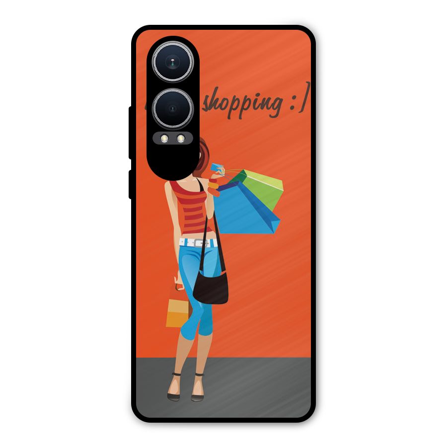 Love Shopping Classy Girl Metal Back Case for OnePlus Nord CE4 Lite
