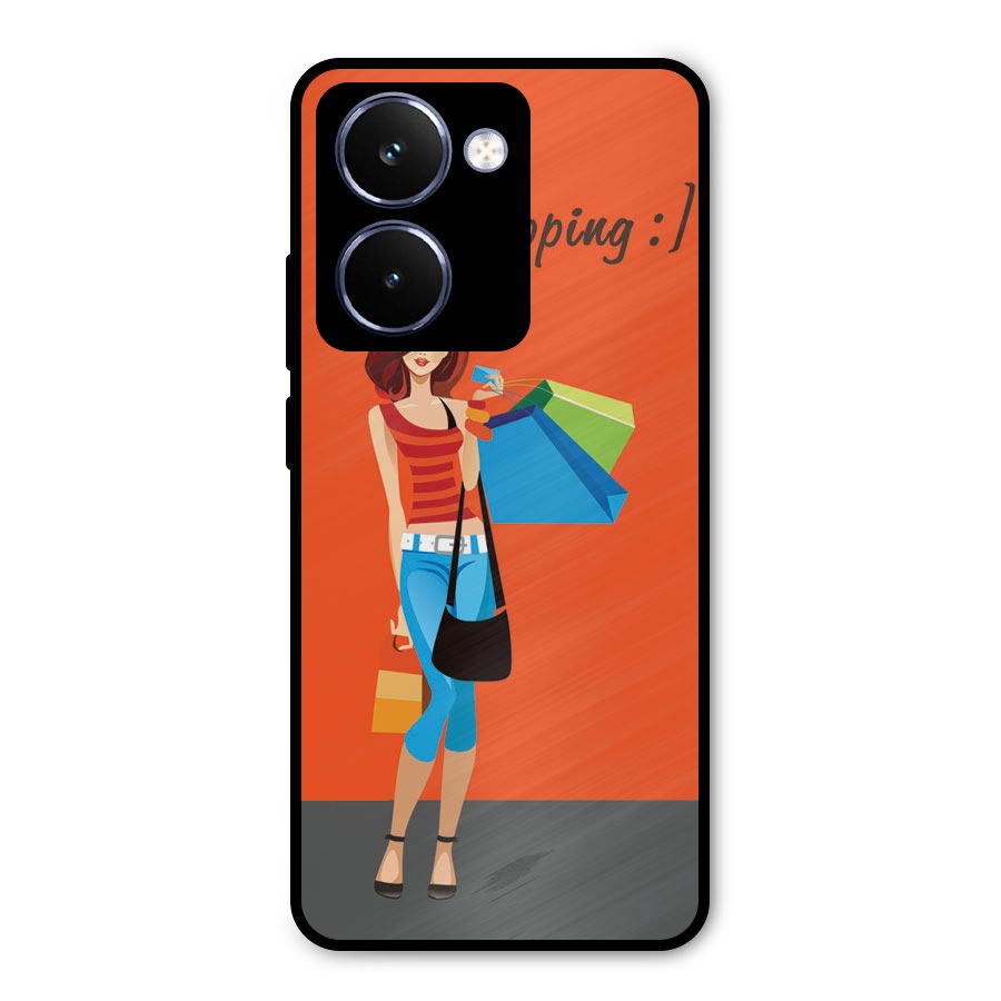 Love Shopping Classy Girl Metal Back Case for Realme P3 Ultra