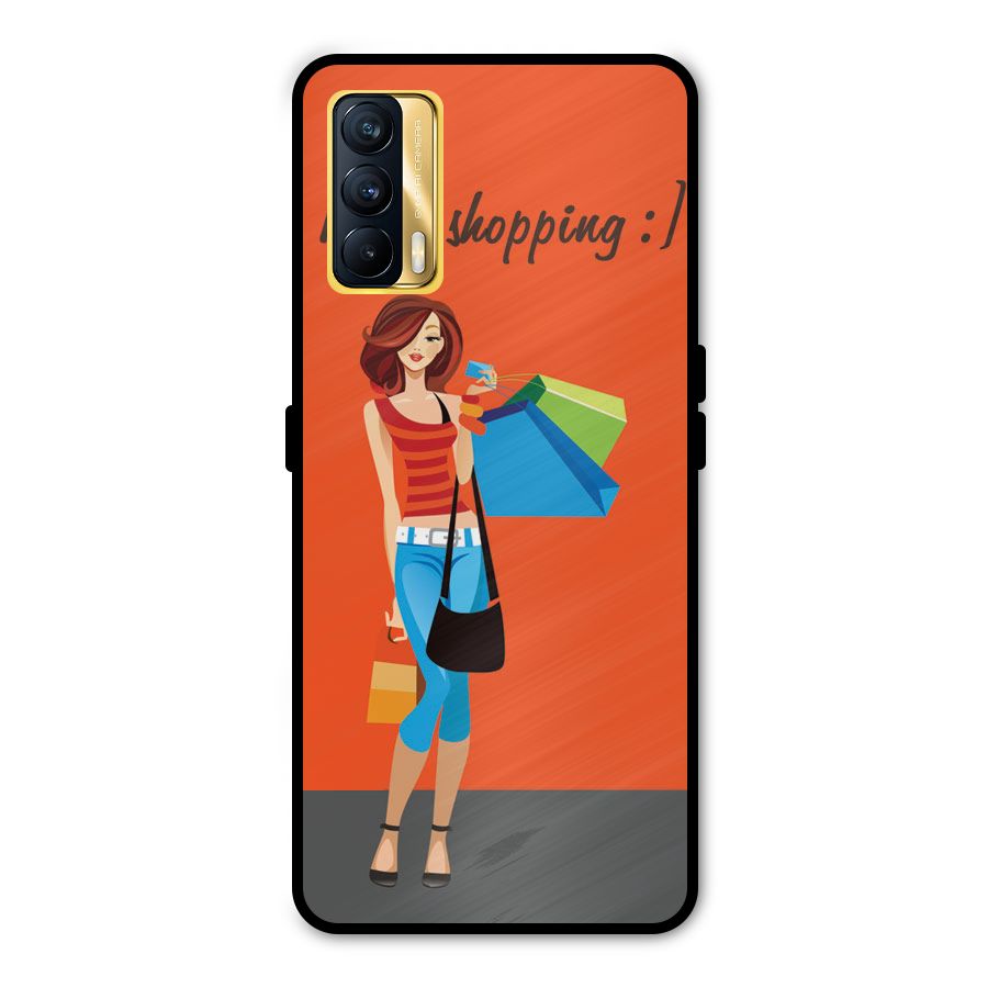 Love Shopping Classy Girl Metal Back Case for Realme X7