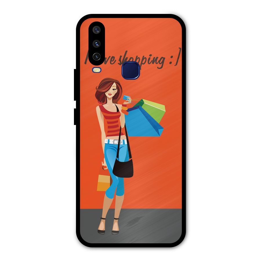 Love Shopping Classy Girl Metal Back Case for Vivo V17