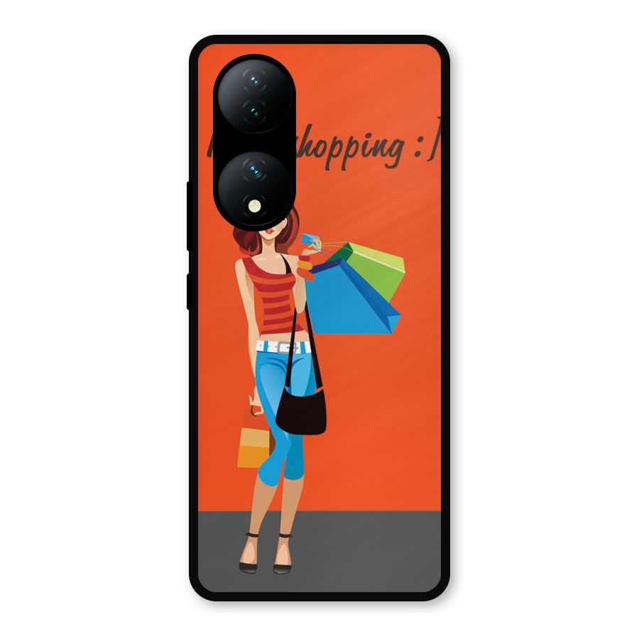 Love Shopping Classy Girl Metal Back Case for Vivo Y100a