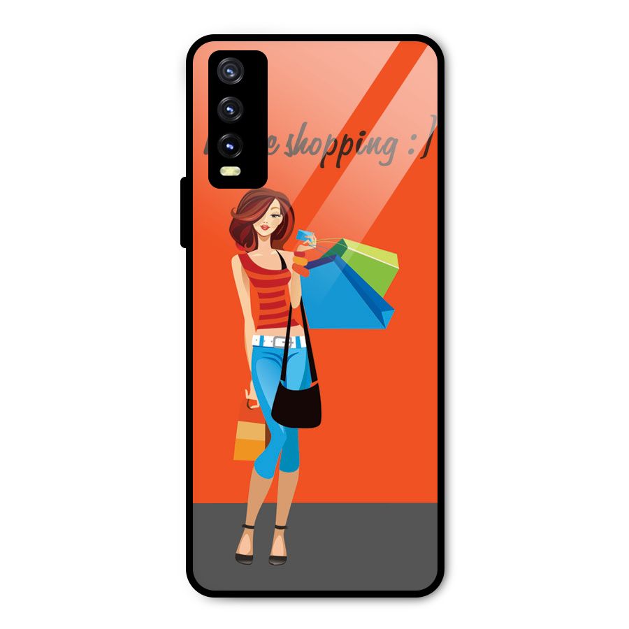 Love Shopping Classy Girl Metal Back Case for Vivo Y20