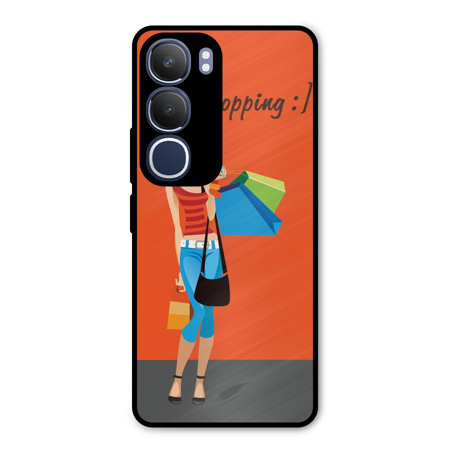 Love Shopping Classy Girl Metal Back Case for Vivo Y29