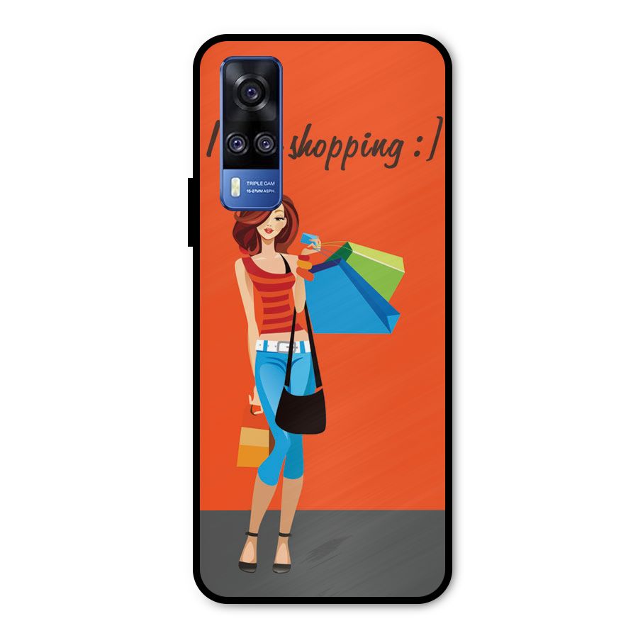 Love Shopping Classy Girl Metal Back Case for Vivo Y31