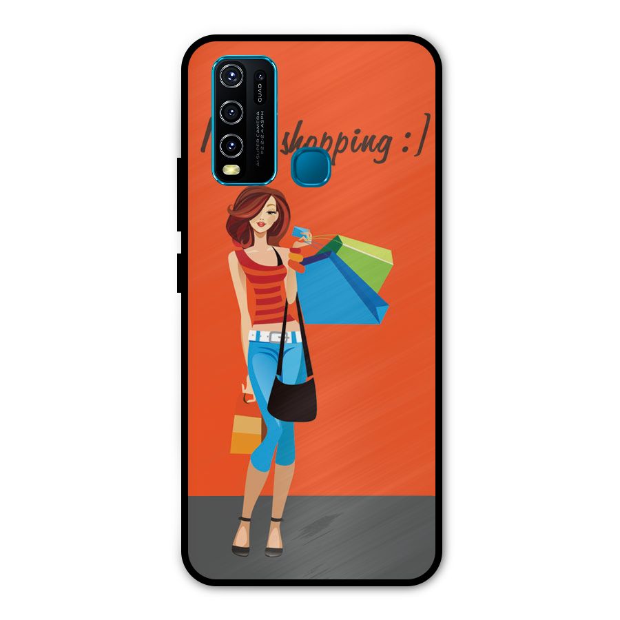 Love Shopping Classy Girl Metal Back Case for Vivo Y50