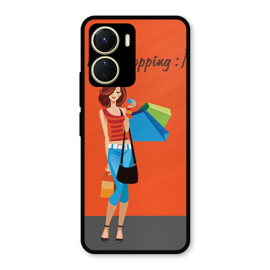 Love Shopping Classy Girl Metal Back Case for Vivo Y56