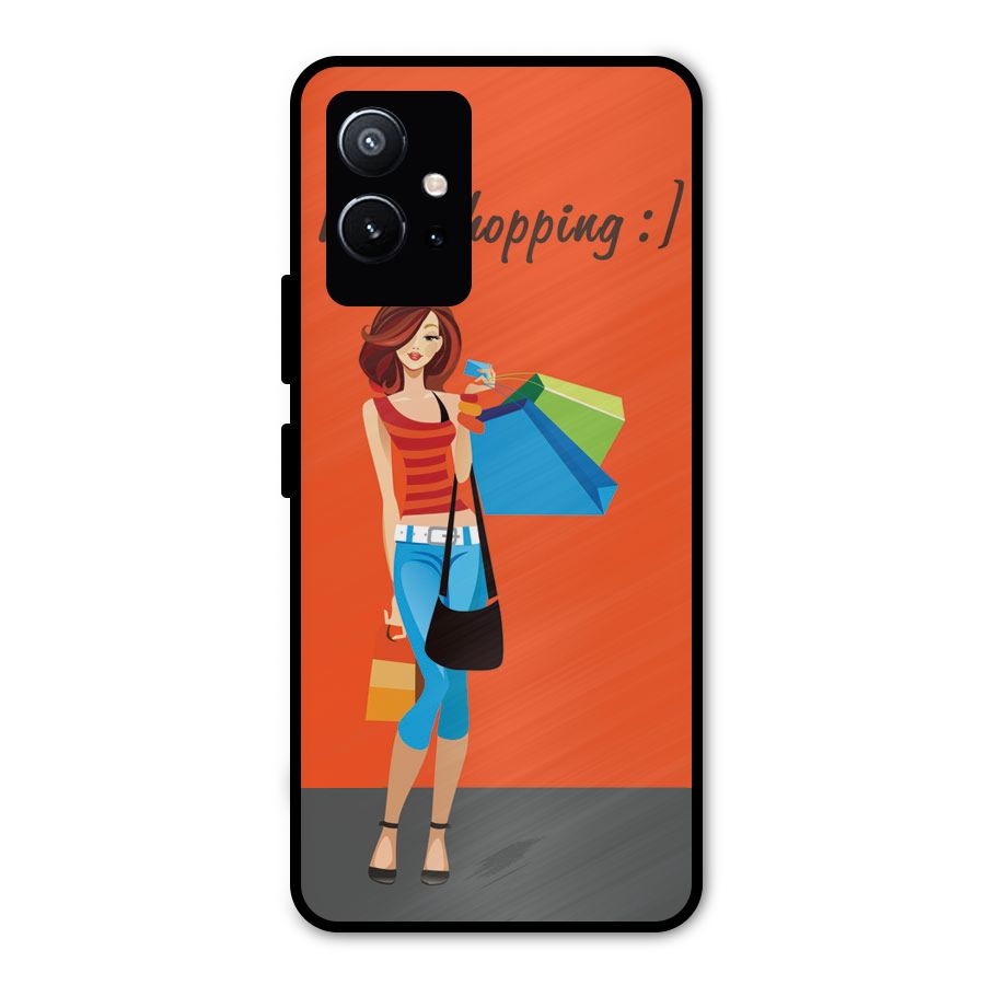Love Shopping Classy Girl Metal Back Case for Vivo Y75 5G