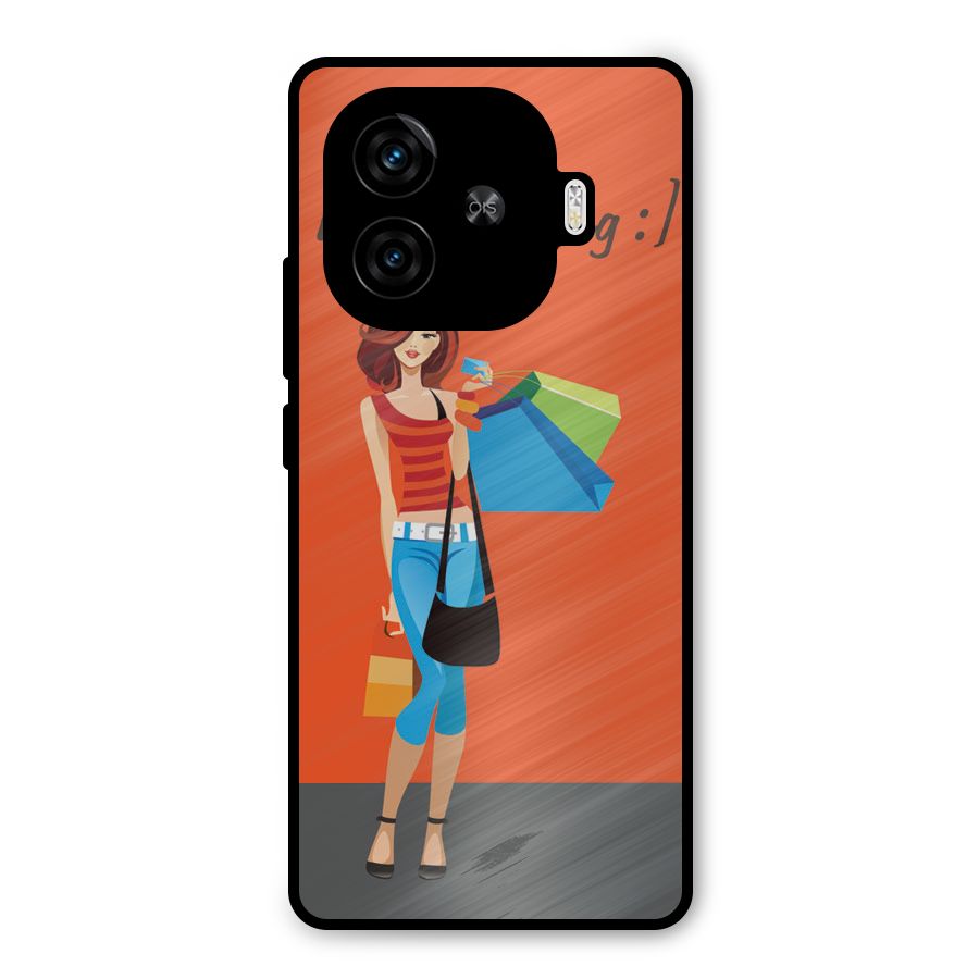 Love Shopping Classy Girl Metal Back Case for iQOO Neo 10R