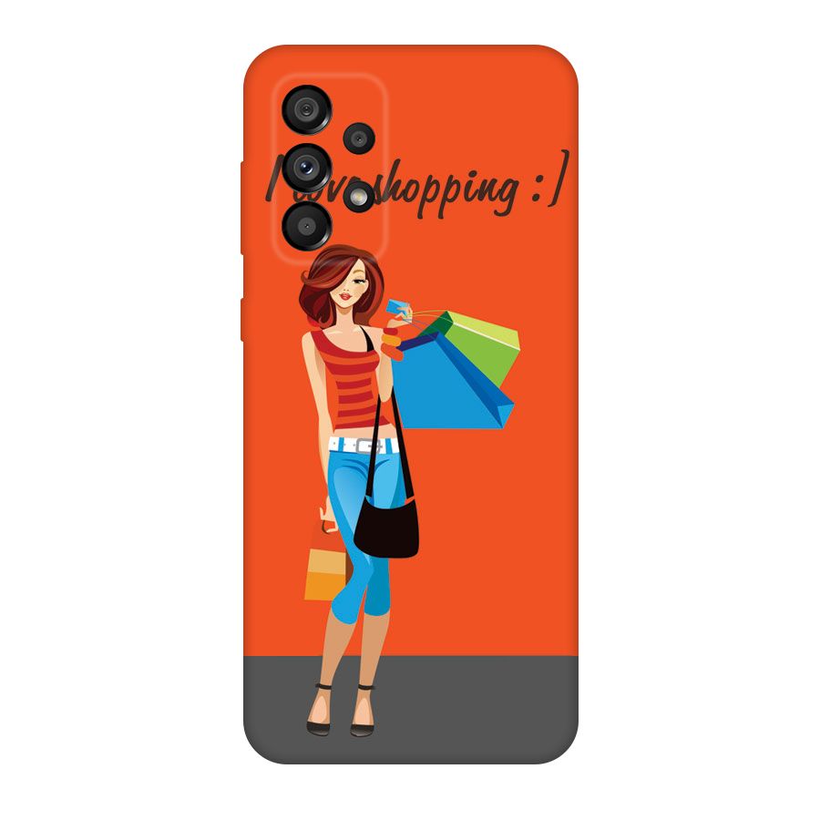 Love Shopping Classy Girl Original Polycarbonate Back Case for Galaxy A73 5G