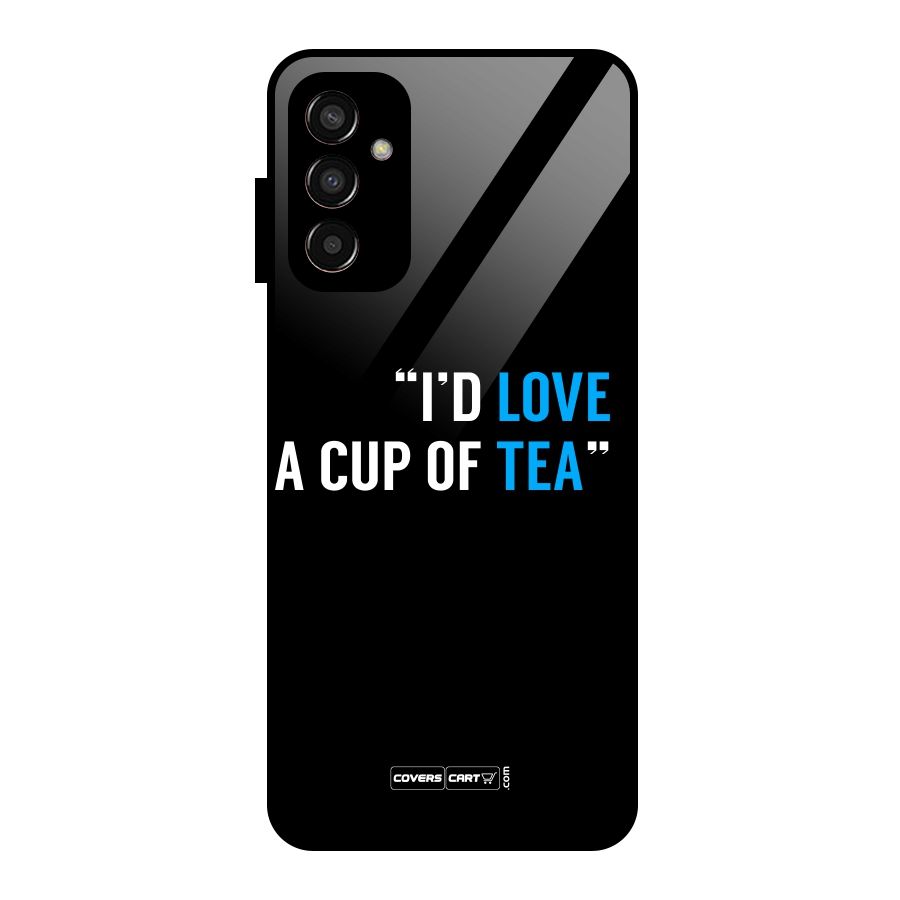 Love Tea Glass Back Case for Galaxy F13