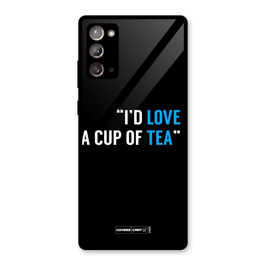 Love Tea Glass Back Case for Galaxy Note 20