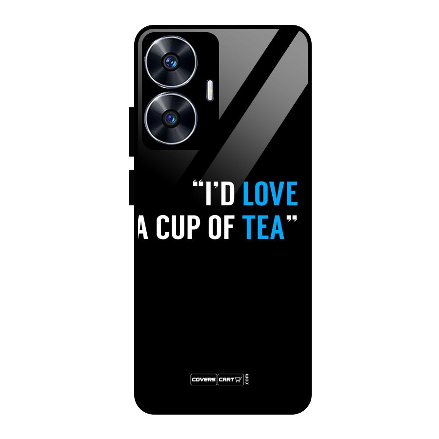 Love Tea Glass Back Case for Realme Narzo N55