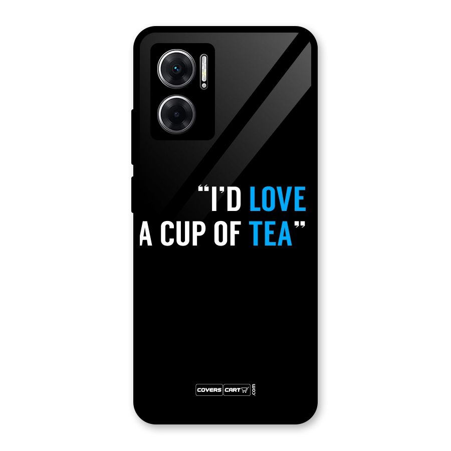 Love Tea Glass Back Case for Redmi 11 Prime 5G