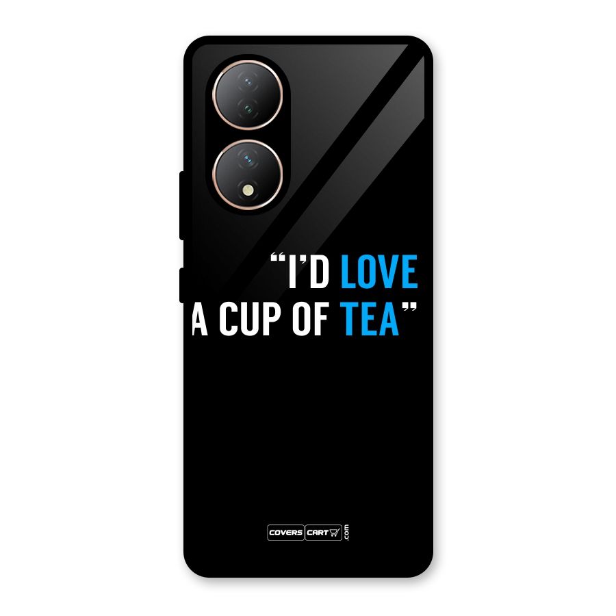 Love Tea Glass Back Case for Vivo Y100