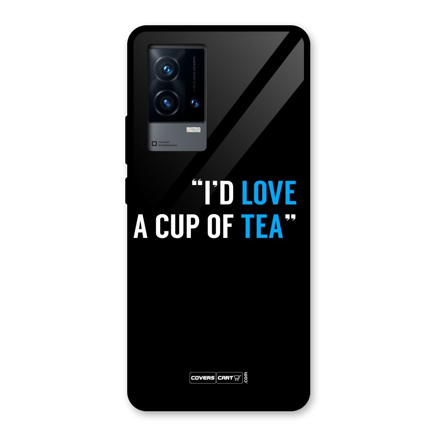 Love Tea Glass Back Case for iQOO 9 5G
