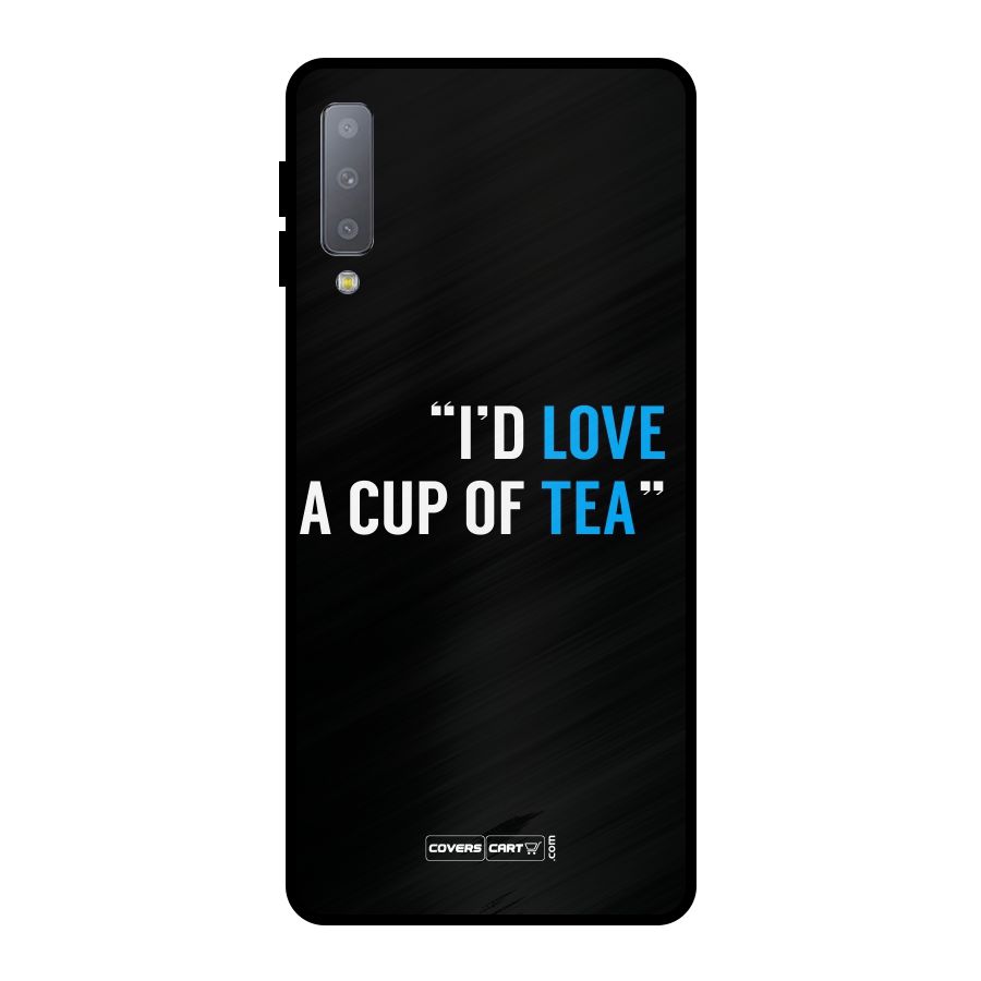 Love Tea Metal Back Case for Galaxy A7 (2018)