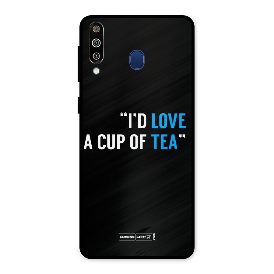 Love Tea Metal Back Case for Galaxy M30