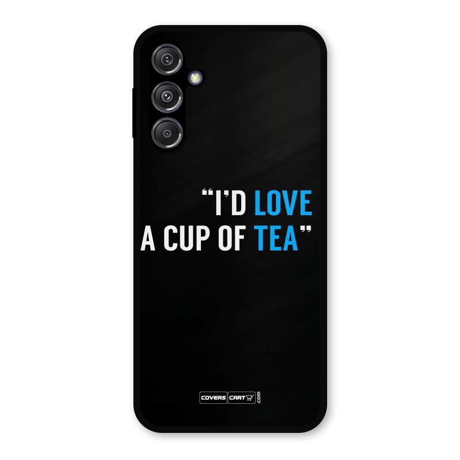 Love Tea Metal Back Case for Galaxy M34 5G