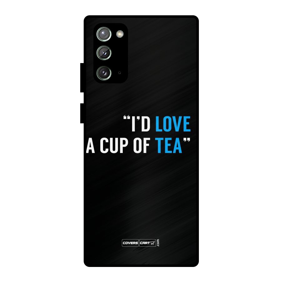 Love Tea Metal Back Case for Galaxy Note 20