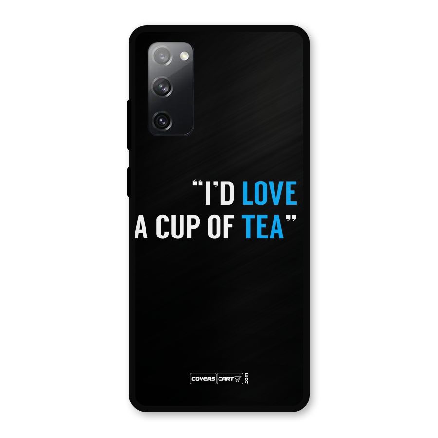 Love Tea Metal Back Case for Galaxy S20 FE 5G
