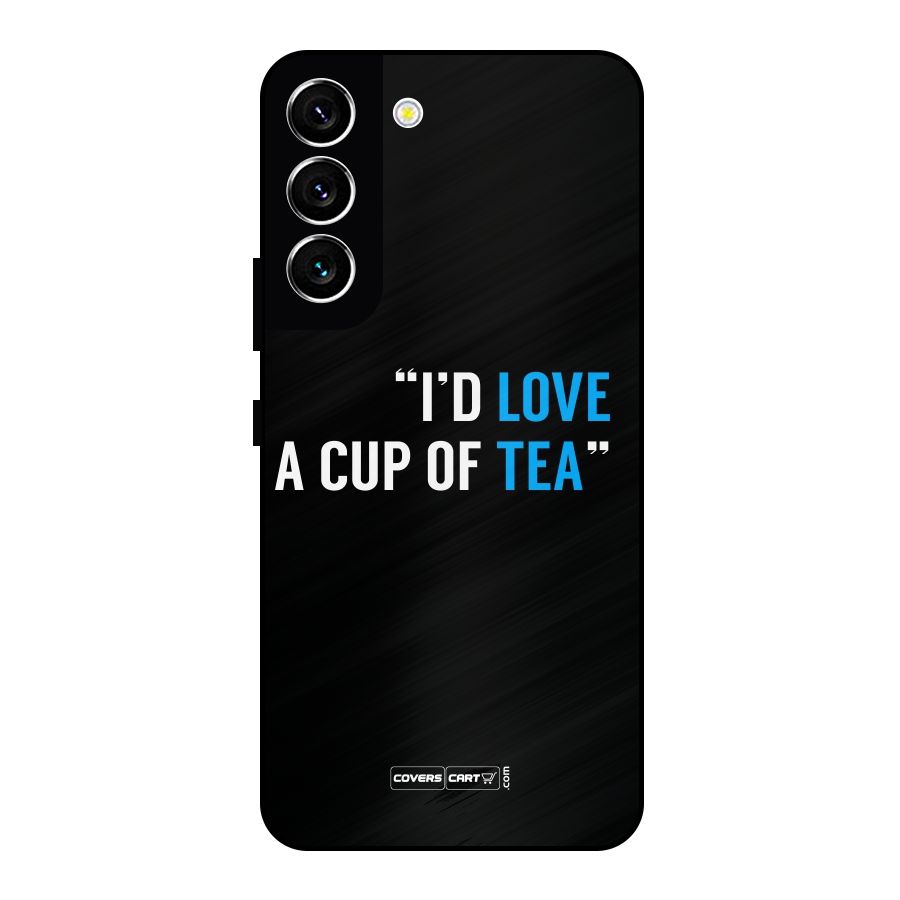 Love Tea Metal Back Case for Galaxy S22 5G