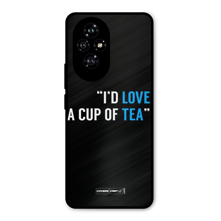 Love Tea Metal Back Case for Honor 200