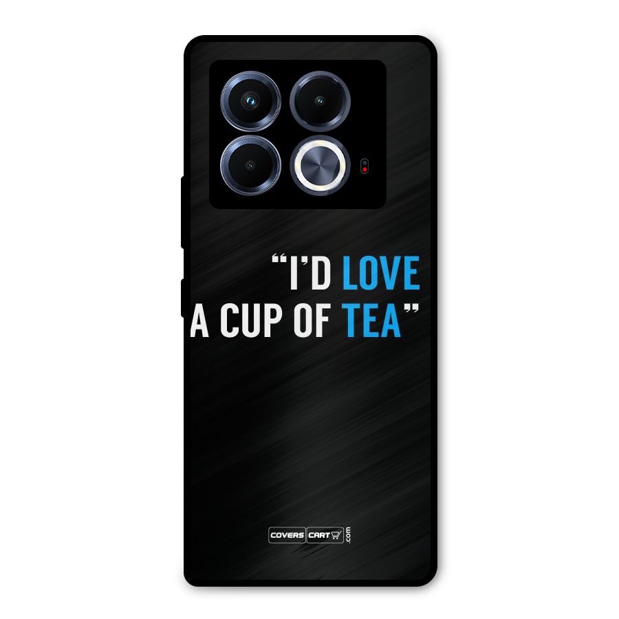 Love Tea Metal Back Case for Infinix Note 40 5G