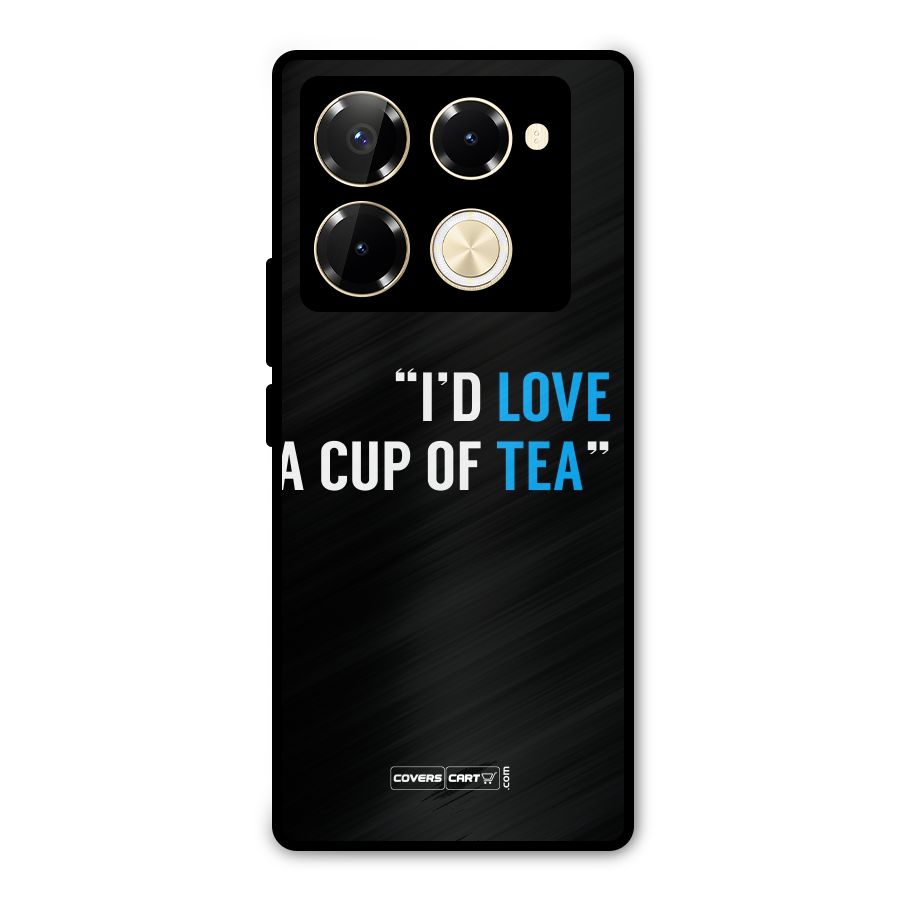 Love Tea Metal Back Case for Infinix Note 40 Pro