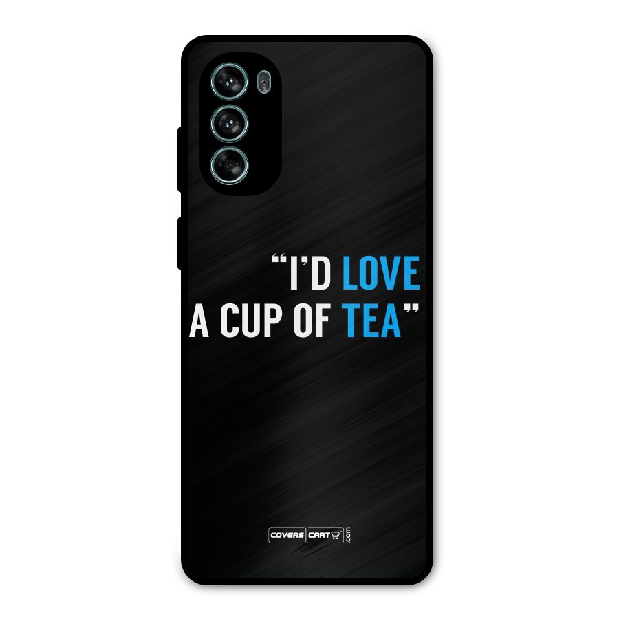 Love Tea Metal Back Case for Moto G62