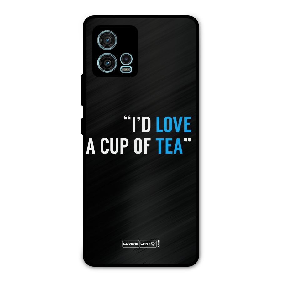 Love Tea Metal Back Case for Moto G72