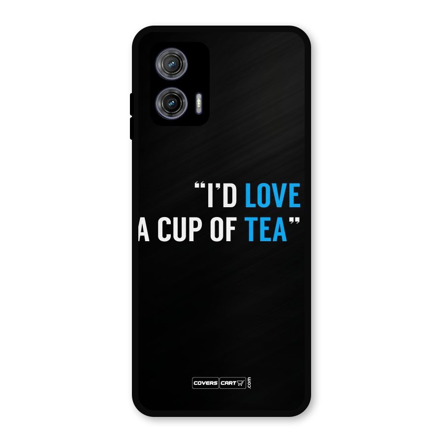 Love Tea Metal Back Case for Moto G73