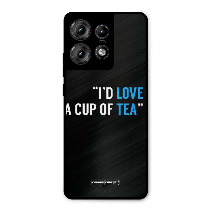 Love Tea Metal Back Case for Motorola Edge 50 Pro