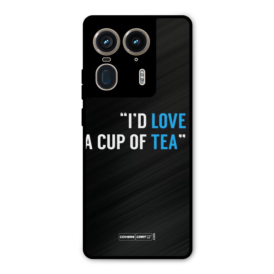 Love Tea Metal Back Case for Motorola Edge 50 Ultra