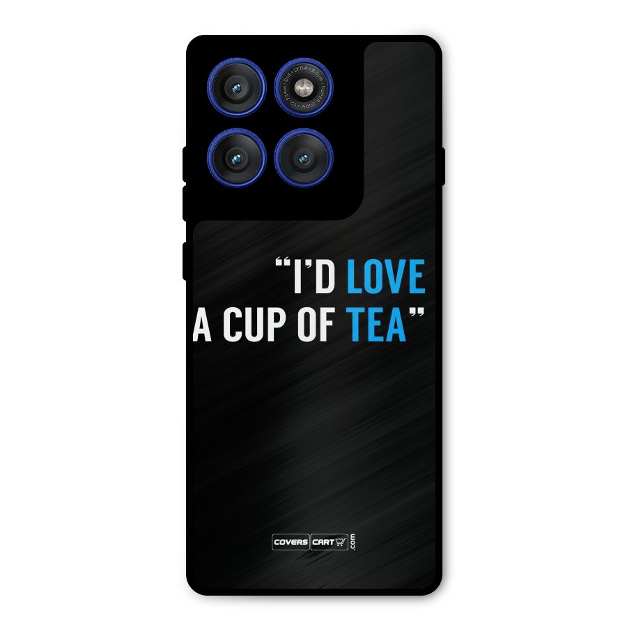 Love Tea Metal Back Case for Motorola Edge 60 Pro