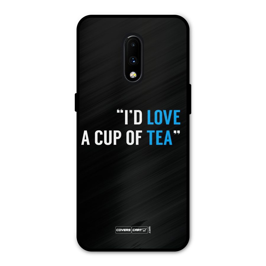 Love Tea Metal Back Case for OnePlus 7