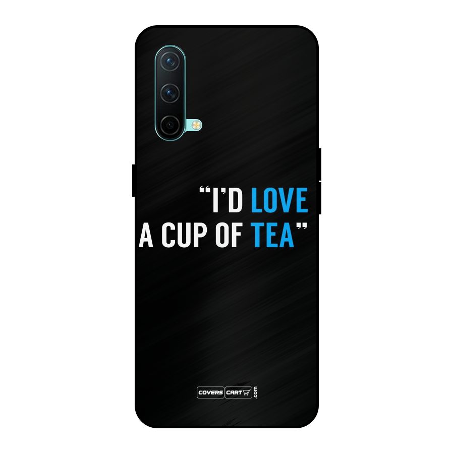 Love Tea Metal Back Case for OnePlus Nord CE 5G