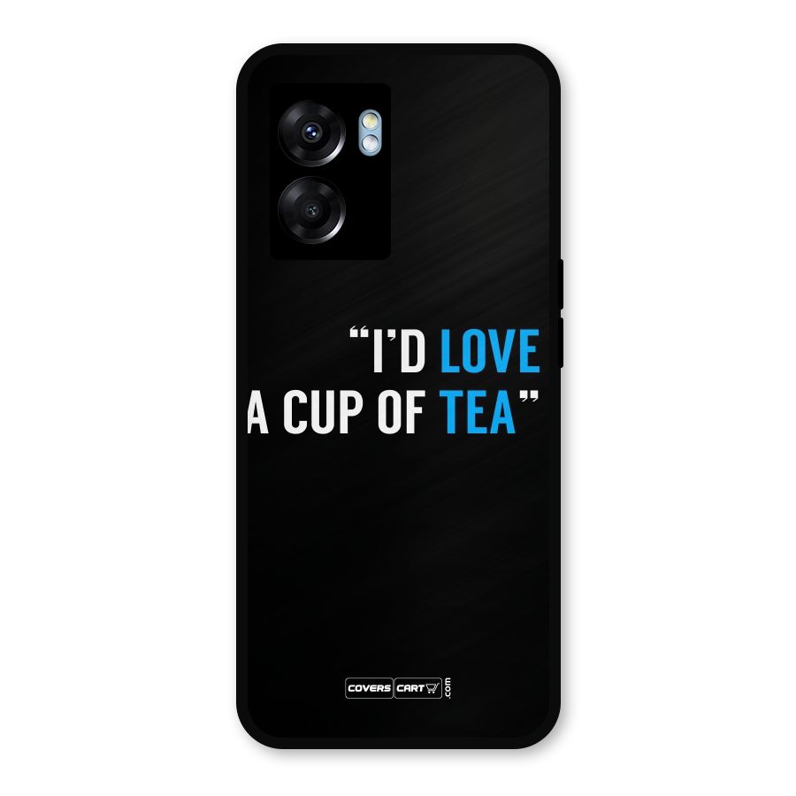 Love Tea Metal Back Case for Oppo K10 (5G)